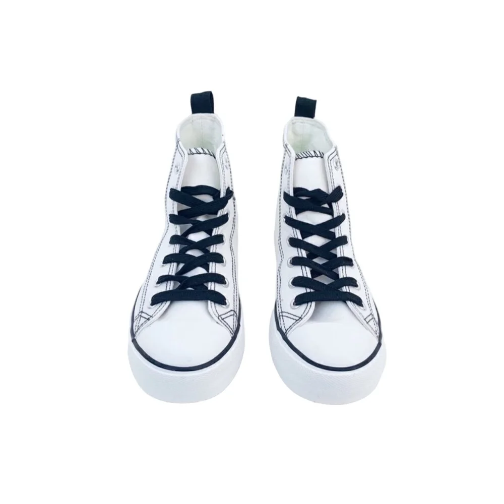 Disney Mickey Mouse White High-Top Sneakers Women’s 8 & 9 - Picture 10 of 12